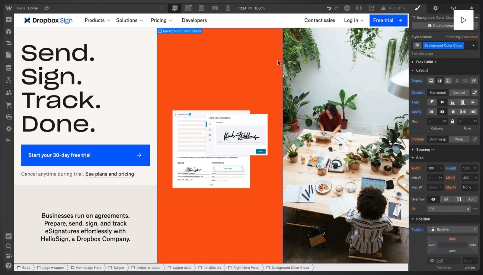Illustrasjon til artikkelen «Webflow - Ny nettside på 123!»